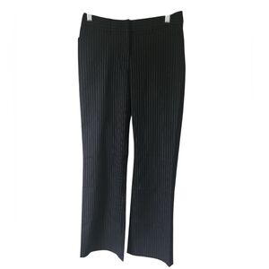 Express DesignStudio Women's Black/White Pinstriped Correspondent Trouser Size M